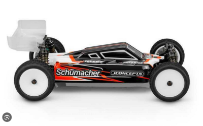 Carrosserie non-peinte S2 pour Schumacher CAT L1 Evo avec aileron "Turf" J-CONCEPTS