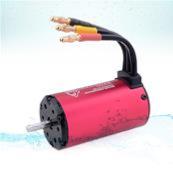 Moteur brushless Waterpoof 4076 rouge et noir SURPASS HOBBY