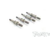 Entretoises d'amortisseurs monobloc titane pour gamme Tekno (4) T-WORK'S