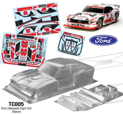 1/10 Ford Zakspeed Capri Gr5, 190mm (non peinte) TEAM C