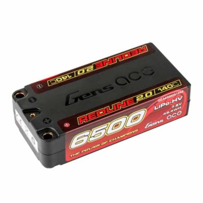 Lipo REDLINE 2.0 Shorty 2S HV 7.6v 140c 6500mAh GENS ACE