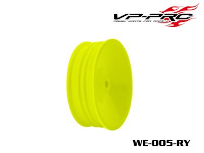 Lot de 2 paires de jantes avants 4x2 jaunes (hex. 12mm) VP-PRO