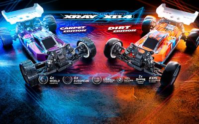 Spare parts and options 1/10th TT X-Ray XB4 Carpet & Dirt 2025