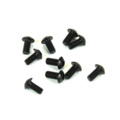 Vis têtes bombées M3x6mm noires (10) TEKNO-RC