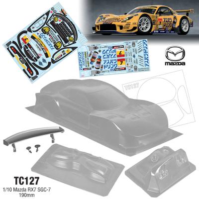 1/10 Carrosserie MAZDA Super GT RX7 SGC-7 190mm (non peinte) TEAM C