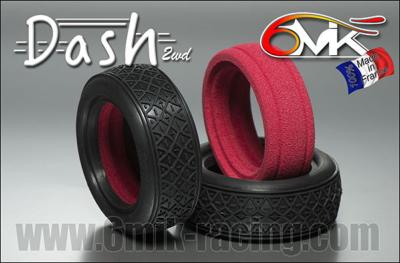 Pneus DASH avant 4x2 Vert + Inserts (la paire) 6-MIK