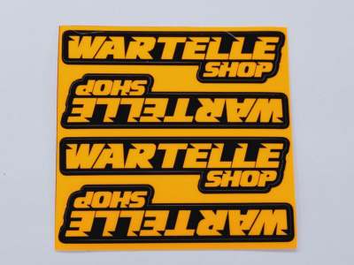 Stickers Wartelle Shop 75x75 (différentes couleurs) WS-LINE