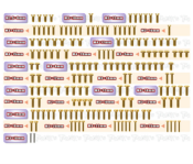 Kit complet de vis acier nitride doré UFO pour Tekno EB48 2.2 (161pcs) T-WORK'S