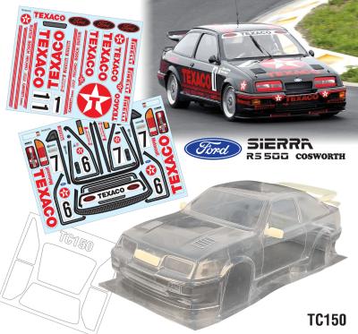 1/10 Ford Sierra RS500 TEXACO 190mm (non peinte) TEAM C