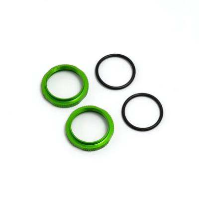 Molette de réglage d'amortisseur COURT VERT + joints (2) TEKNO RC