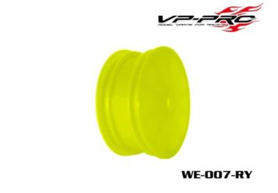 Lot de 2 paires de jantes avants 4x4 jaunes (hex. 12mm) VP-PRO