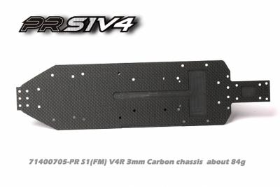 Châssis carbone 3mm PR S1 V4 (FM) 4x2 PR RACING