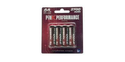 Accus d'émission R6-AA 2700Mah (4) 50x14mm 120g PINK PERFORMANCE