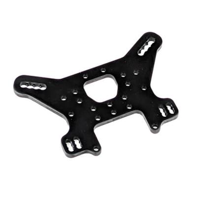 Support d'amortisseur arrière noir anodisé aluminium SCT410 2.0 TEKNO-RC