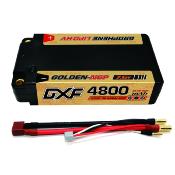 Lipo Batterie 2S 7.6V 4800mAh 140C Gold-NGP 5mm avec cordon DEAN