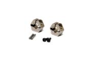 Hexagones de roue 12mm Alu. (+1.0mm) pour TT2.0 (2pcs) HOBAO