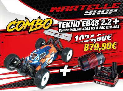 COMBO Buggy EB48 2.2 + Variateur CTX-RS + Moteur WS4268 V3 WS LINE