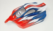 Carrosserie VSE Rouge/Bleu/Blanc peinte pour VSE HOBAO RACING