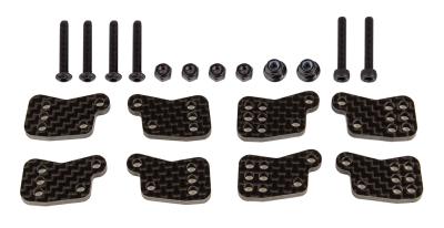 Rear Hub Tower Set, carbon fiber RC8B4.1/E