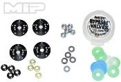 Kit pistons "Bypass1" CONIQUE 5 trous x1.3mm 16mm pour Buggy 1/8e MIP