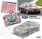 1/10 Ford Sierra RS500 TEXACO 190mm (non peinte) TEAM C