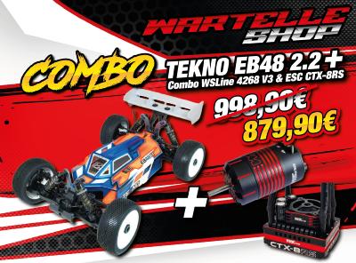 COMBO Buggy EB48 2.2 + Variateur CTX-RS + Moteur WS4268 V3 WS LINE