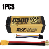 Lipo Battery 4S 15.2V 6500MAH 140C GoldSeries LCG 5MM Graphene avec cordon XT90