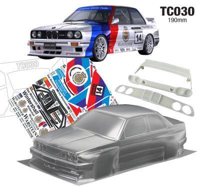 1/10 BMW E30 WARSTEINER 190mm (non peinte) TEAM C