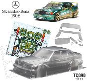 1/10 Benz 190E DIEBELS 190mm (non peinte) TEAM C